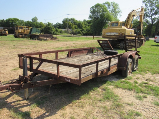 16' bumper pull trailer with ramps - NO TITLE