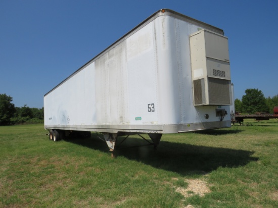 1999 Stoughton 52' Van Trailer - NO TITLE - has electrical wiring & plumbing