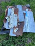 Vintage oil lease signs