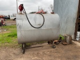 Oil storage tank w/fill-rite rotary hand pump