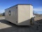 8 ft x 16 ftv-nose portable ice house /toy hauler, single axle (shop built w/title)