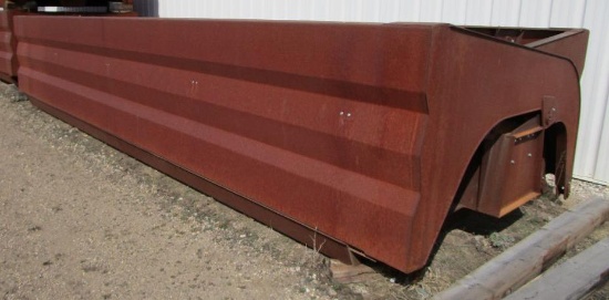 side dump boxes without running gear, 8 ft x 22 ft