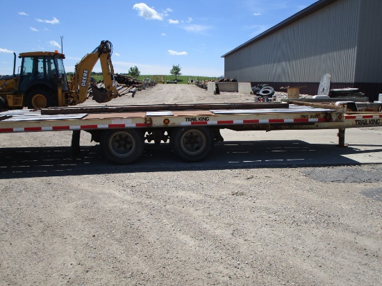 1998 Trail King tandem dully, 81/2'x 24' tilt bed trailer, w/electric brakes, new bearings, good tir