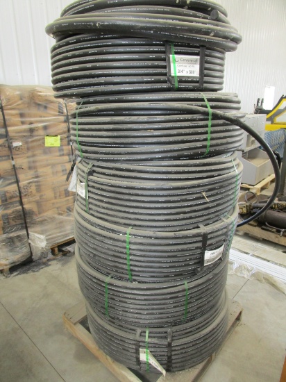 PVC hose,  ¾" x 500' (outer layer slightly damage)   SEE LOTS 69 TROUGH 73 FOR ADDITIONAL ROLLS