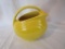 RW 1930s yellow streamline 7Â  inches pitcher, Pat. Pending