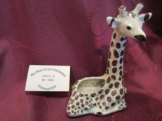 1995 RWCS commemorative mini Giraffe planter