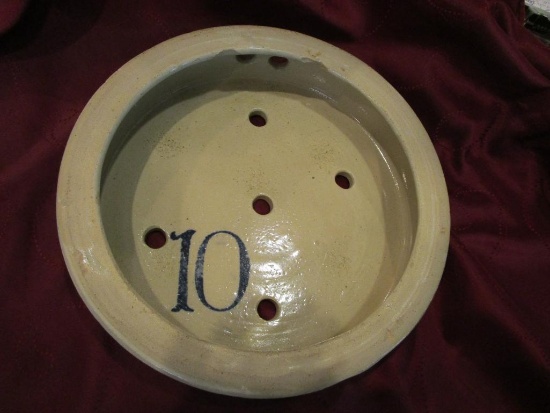 10# Koverwate white stoneware 12 1/2 inches (2 chips inside)