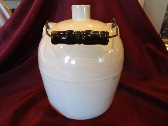 white stoneware bale jug