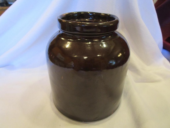 Albany Slip sealer jar, bottom signed