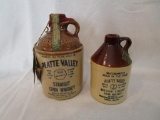 Set of 2 Adv. Corn whiskey sealed and full, brochure 6 1/2