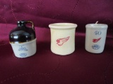 3 mini souvenir jug/crocks 2 inches & 2 1/2