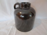 RW wide mouth dark Albany fruit jar 7 inches bottom marked