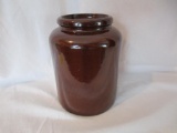 RW preserve snuff jar, Albany Slip, bottom marked