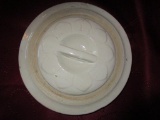 1 gal. white crock lid, Petal