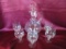 Vintage Crystal Wine Decanter/5 Goblets