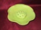 Rosemeade Chatreuse Dish W/flower Frog