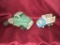 Tonka Blue Livestock Tandem Truck And Hubley 500 Series Green Semi Tractor