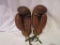 Vintage Leather Boxing Gloves - Laces (very Good Condition) 9 3/4