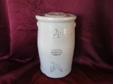 Red Wing 4 Gal. Elephant Handles, Black Ink With Lid, Union Stoneware