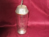 Vintage Kraft Malt Milk Mixer Tin & Glass 9