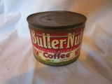 Vintage Butter Nut Coffee Tin, 3 1/2