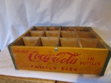 Vintage Coca-cola Wooden 12 Bottle Crate