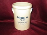#14/100 Red Wing Pottery, Arthur, N.D. 125 Yr. Celebration/tag