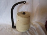 Antique Sensible Cast Iron String Holder/w String, Pat. July 18, 1893