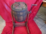 Antique Wooden Butter Churn/stand/metal Straps, (outstanding)