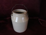 Red Wing White Stoneware Mustard Jar 5 3/4