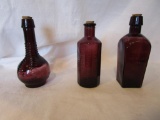 Amethyst Glass Bitters Jars