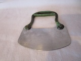 Vintage Stainless Steel Green Handled Pastry Cutter 5 1/2