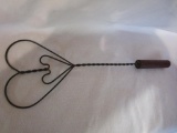 Vintage Metal Wire Rug Beaters, Wooden Handle 16