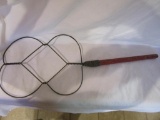 Vintage Wooden Red Handle Wire Beater 27 1/2