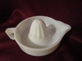 Vintage Milk Glass Sunkist Reamer 8