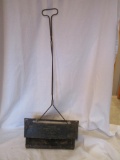 Vintage Metal Dust Pan Adv. Lynchburg, N.D. Elevator, Lo Timm Mgr.