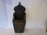 Antique Wooden Wall Pocket Caddy 11