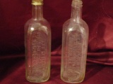 Two Dr. Peter Fahrney & Sons Preporation Bottles