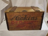 Adv. Cokins Red Wing Beer Crate , Wooden