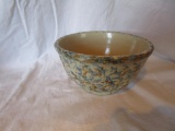 Red Wing Spongeware Panel Bowl 9