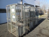 (3) Rolling Storage Cages