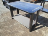 Steel Table With Shelf