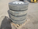 (4) 11R24.5 Truck Tires