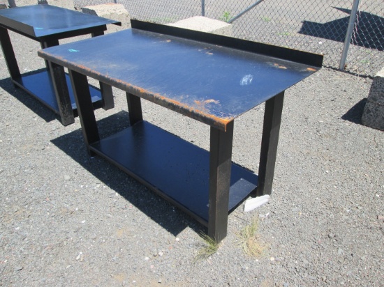 Steel Table With Shelf