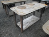 Steel Table With Shelf