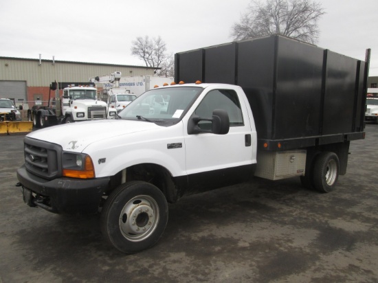 2000 Ford F-450 XL S/A Flatbed Dump Truck