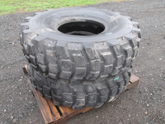(2) Michelin 14.00R20 Radial Tires