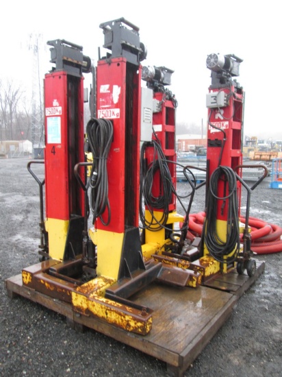 Set of (4) Portable Truck Lifts