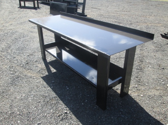 Steel Workbench With Shelf