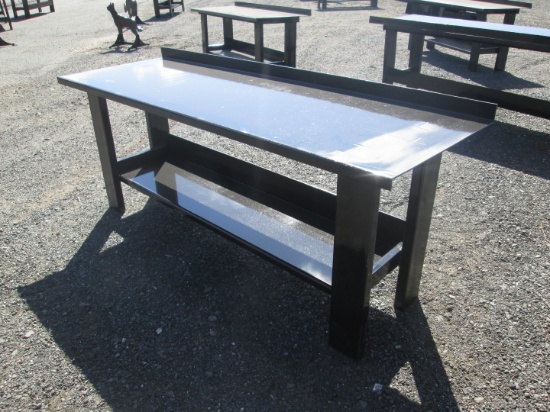 Steel Workbench With Shelf